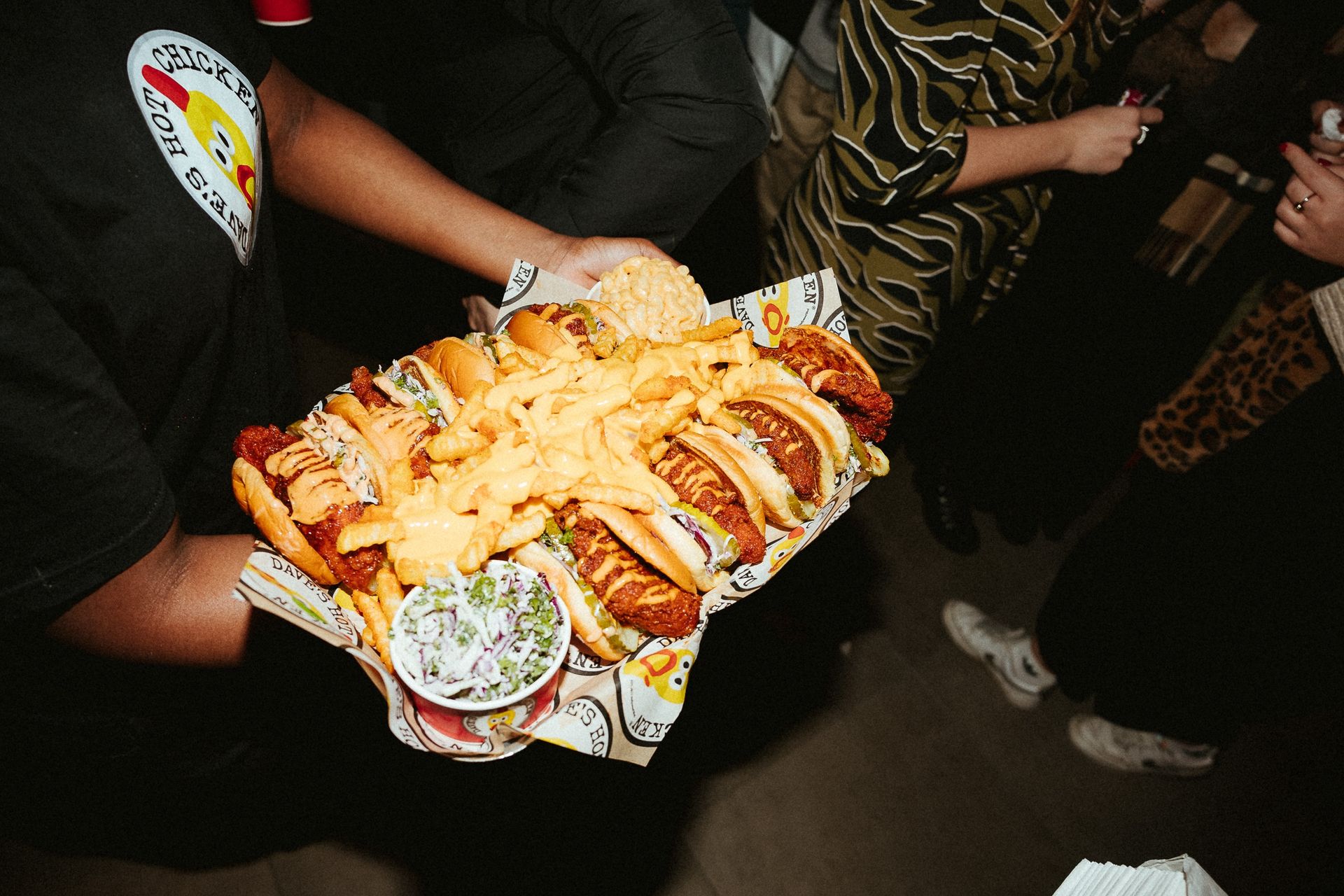 Daves sliders on a tray